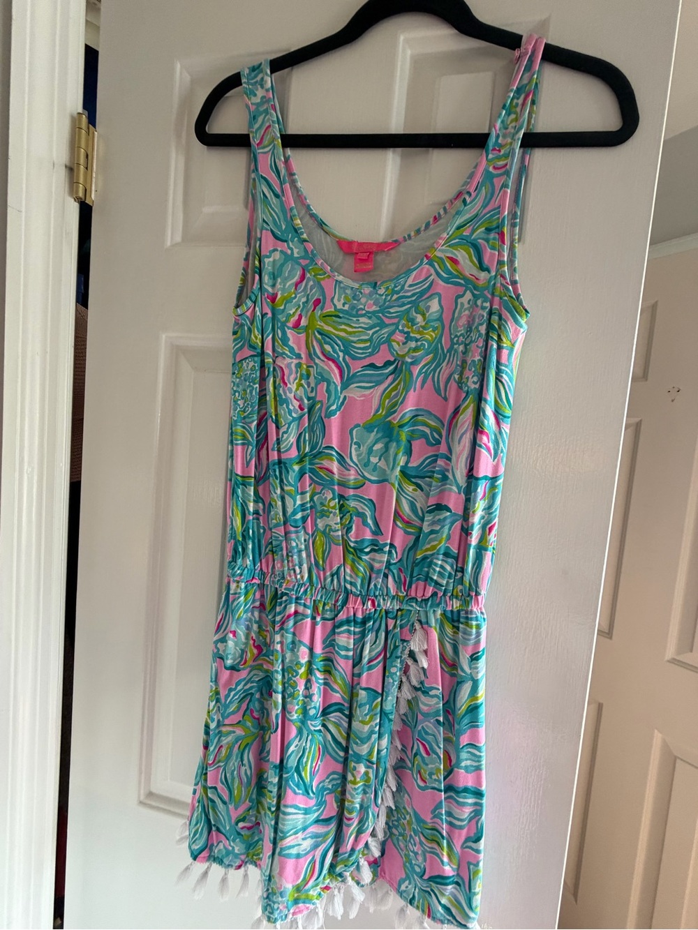 Lilly Pulitzer Pink Multi-Color Printed Sleeveless Romper
